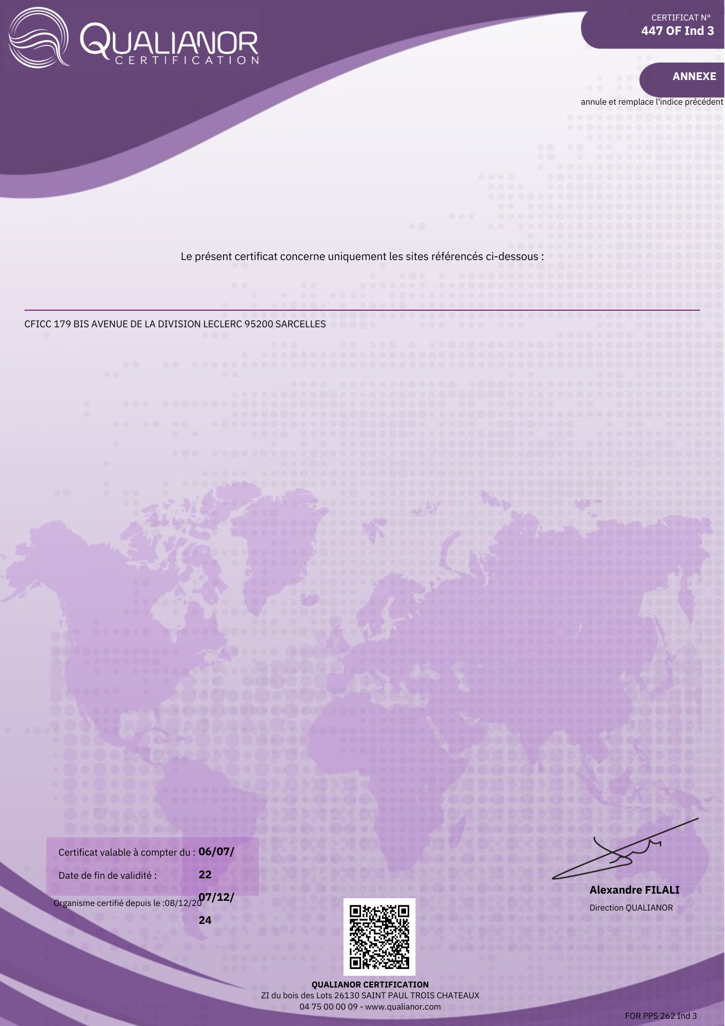 CERTIFICATION QUALIOPI CFICC